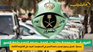 رسميًا.. تعديل رسوم تجديد رخصة السير في السعودية | تعرف على القائمة الكاملة
